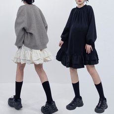 구름 레이어 미니원피스 봄임부복 임산부하객룩 레이어드원피스 벚꽃놀이 예비맘