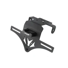 QJMOTOR SRK 600 RR 오토바이 라이센스 플레이트 홀더 방향 지시등 LED가있는 테일 깔끔한 제거기, 08 SRK600-Fixed-Black