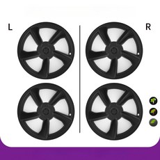테슬라 모델3 Y 전용 휠커버 보호 휠캡, Y-19 신화 거북이 스포츠 [무광블랙], 1개