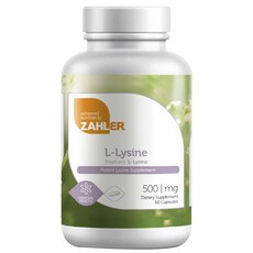 ZAHLER 左旋賴氨酸膠囊 500mg, 60顆, 1罐
