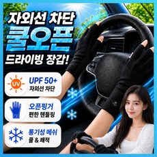 라파노 3세대 자외선 차단 쿨링 메쉬 미끄럼방지 여성 운전장갑, 1개, 오닉스 블랙