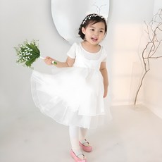 Agahanbok 女童款香奈兒3層韓服內襯裙