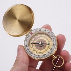 방향안내 클래식 야광 나침반 여행 등산나침반(골드), 1개, 상세페이지 참조