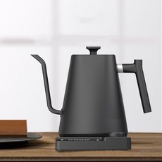 ToucanB 溫控手沖咖啡壺 1000ml 304不鏽鋼細口壺 40-100°C 1200W, 1個, 時尚黑