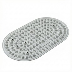 KOLKO克魯克家居 軟膠磁石指壓板 加長跑道型設計 足底按摩 磁石按摩點 舒適防滑, 灰色【大號】, 1個