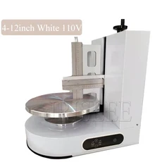 자동 케이크 크림 스프레더 전기 기계 코팅 필링 스무딩 빵 케이크 장식 도구, 03 미국, 11 4-12inch White 110V