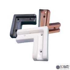 sj삼진 문갑발(ㄱ자) 가구다리, 문갑발(ㄱ자)백색, 1개