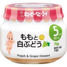 큐피 이유식 복숭아 포도 디저트 70g 12개