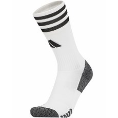 아디다스 FOOTBALL CREW 1 PAIRS SOCKS 헬스 운동 러닝 축구 크루 삭스 양말, 상세설명참조, white+black, 1개