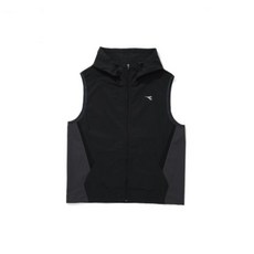 [국내매장판] 디아도라 페이스쉴드 러닝 후드 집업 베스트 BLACK D5121RVT03BLK 140513