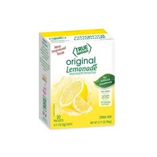 True Lemon - 물 차용 결정화 레몬 - 1인용 패킷 - 워터 인핸서 - 32개입