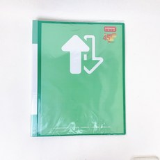 DATABANK 三田 V639-49 標準型 小4孔夾 圓形夾 資料夾, 1個, 可換封面小4孔夾 綠色