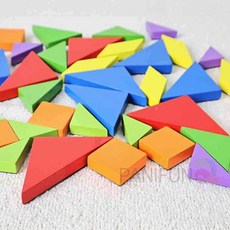 인지장난감 탱그램 인지능력향상 원목자석 원목교구 아기원목장난감 모양맞추기 영어자석 35P, 본상품