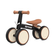 Gotrax 베이비 밸런스 바이크 만 1-2세 17.8cm(7인치) 전면 및 후면 무소음 휠 튼튼한 스틸 프레임 29.9kg(66파운드) 하중 빠른 2분 조립 CPC 인, Black