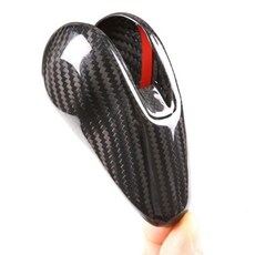 保時捷Porsche 真碳纖維排擋頭蓋內飾改裝貼 後視鏡殼 後視鏡保護殼 卡夢碳纖維後視鏡, 黑色, 1個