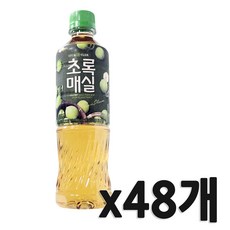 웅진 초록매실 페트, 500ml, 48개