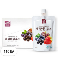 맑은농장 베리베리주스, 100ml, 110개