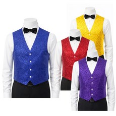 스팽글 무대복 조끼 행사 반짝이 베스트 공연복 공연 의상 색소폰 연주복