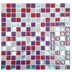 위블리 접착식 타일스티커(빨강)