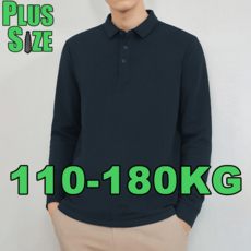 빅사이즈 남자 폴로 셔츠 긴팔티 남성골프의류 4XL 5XL 6XL 7XL 라지 남자맨투맨 운동복 110-180KG