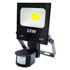 感應王 BC-820A 20W 戶外紅外線感應投光燈, 黑殼-白光, 1個