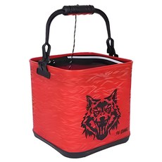 씨케이지에프 / 유창 이중바닥 두레박 / 해루질 민물 바다 선상 갯바위 방파제 / 이중 바닥 공법 / 접이식 보관 / 높은 휴대성 / 질기고 오염에 강한 EVA 재질 /, 레드