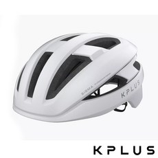 KPLUS SIGMA 亞洲頭型單車安全帽 大透氣孔公路競速休閒, 消光白,L(59-62cm), 1個