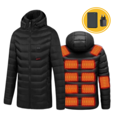 KC인증 핫터치 발열 조끼 패딩 자켓 20000mAh 보조배터리 충전기 세트 발열구역 21개 경량 슬림 겨울 온열 열선 방한 작업복