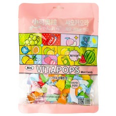 샤오커오라 민트향 비타민C 과일 12종 믹스 베트남 무설탕 사탕 캔디, 100g, 1개