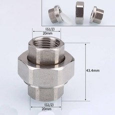 배관 부속품 1/2 "3/4" 암나사 티 타입 감소 BSP 스테인레스 스틸 팔꿈치 버트 조인트 어댑터 커플러 피팅, 옵션09) 17