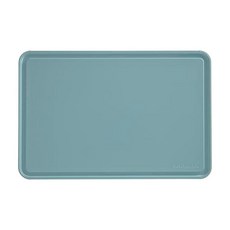 키친에이드 KitchenAid 둘레 트렌치와 미끄럼 방지 가장자리가 있는 클래식 도마 식기 세척기 사용 가능 27.9cm x 35.6cm(11 14인치) 화이트 및 그레이, 12"L x 18"W, 블루