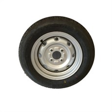 바퀴 타이어 145 70R12 P8868, 검은 색 10cm 스틸 링