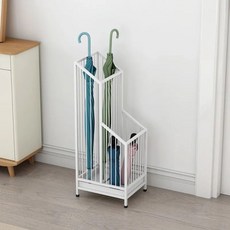 모던 사각 더블 우산꽂이 현관 우산통 화이트, 4-블랙