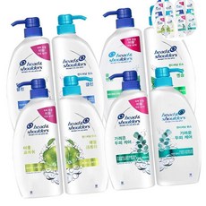 헤드앤숄더 두피케어 샴푸 린스 8종택1 린스, 샴푸 850ml 딥클린