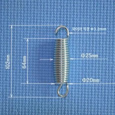 트램폴린 용수철 부품 교체용 여분 허리 육각 점프 원형, 10cm 1개