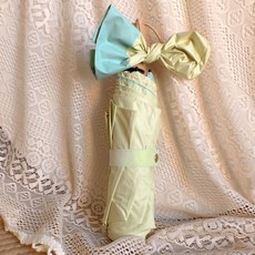 摺疊手動多巴胺色系雨傘遮陽防紫外線實木手柄清新配色超輕單人