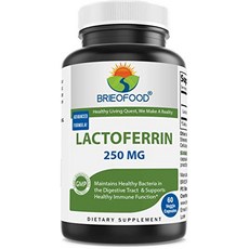 락토페린 250 mg 60 식물성 캡슐, 1개