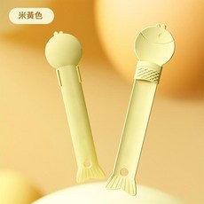 貓咪餵食湯匙擠壓棒 寵物零食餵食器, 米黃色, 1個