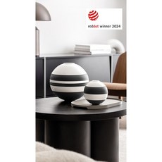 Villeroy & Boch 德國唯寶 La Boule 餐球餐盤組 5件式黑白經典款 紅點設計獎多功能收納碗盤, 1個