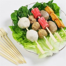 제인추천샵디자인 대나무 꼬지 산적꼬지 50개 핫바꼬지, 소