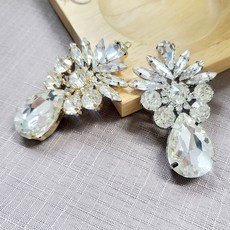 보석모티브 N-034, 금도금, 크리스탈, 1개