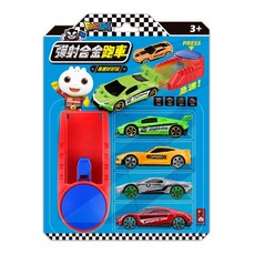 彈射合金跑車玩具套裝，多款精美跑車，安全耐用，彈射互動，兒童玩具首選, FOOD超人彈射合金跑車 (風車), 1個