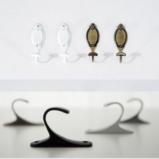 룬시 커튼걸이 (후사고리) 커튼부자재, 블랙, 파인 후사고리, 1개