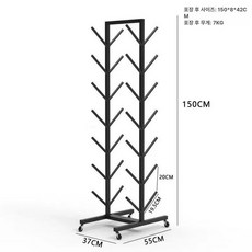 요가 매트 짐볼 홈트 수납대 거치대 선반 마사지 진열대, 1개, 요가 매트 14개 수납 가능