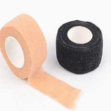 스포츠 압박 붕대 대형 7.5cm 손가락 근육 손목 탄력 발목 관절보호 방수 테이핑 저자극 자가점착, 색상, 블랙
