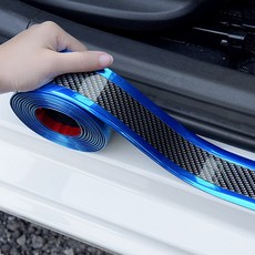 차량용 도어스텝 스커프 범퍼 흠집 기스방지 카본 몰딩 호환 용품, B TYPE (노멀타입), 01. 노멀 (30mm), 1개