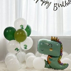 派對島 恐龍氣球支架 + 霸王龍鋁箔氣球, 1套