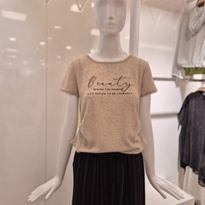밸리걸 여름 마 레터링 옆 셔링 티셔츠 629140 EPT 1396191