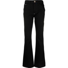 필립플레인 스컬 플레어 하이웨이스트 진