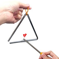 평화교재 트라이앵글 교육연주용 리듬악기, 1개, 1개